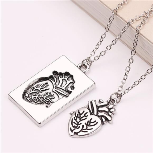 2pcs/set Vintage Jewelry Puzzle Necklace - Picture 3 of 6